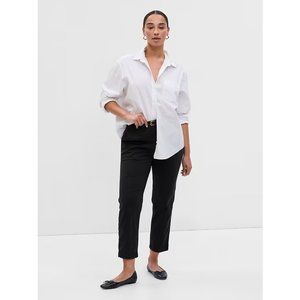 New Gap Slim Fit Downtown Khakis Pants 8 Navy A275